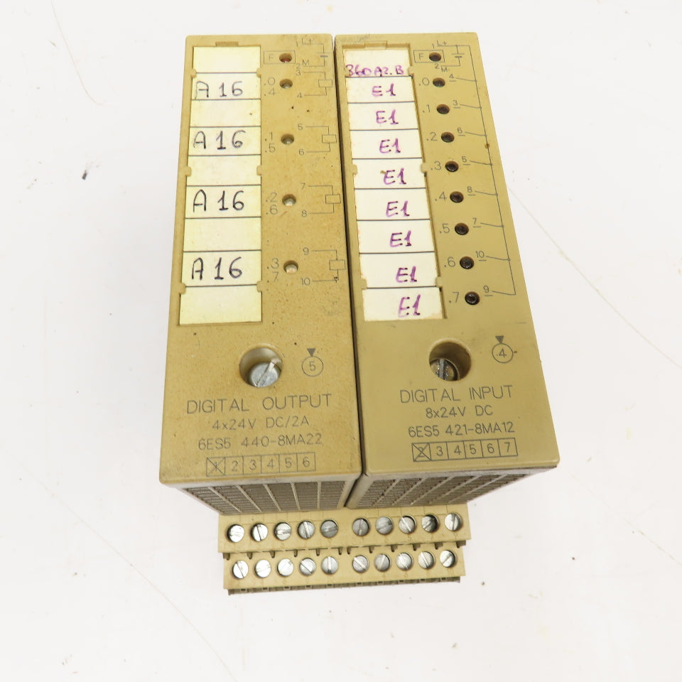 Siemens 6ES5 440-8MA22 6ES5-421-8MA12 Digital I/O Modules 24VDC