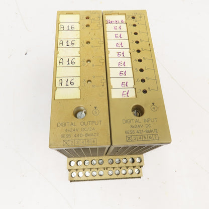 Siemens 6ES5 440-8MA22 6ES5-421-8MA12 Digital I/O Modules 24VDC