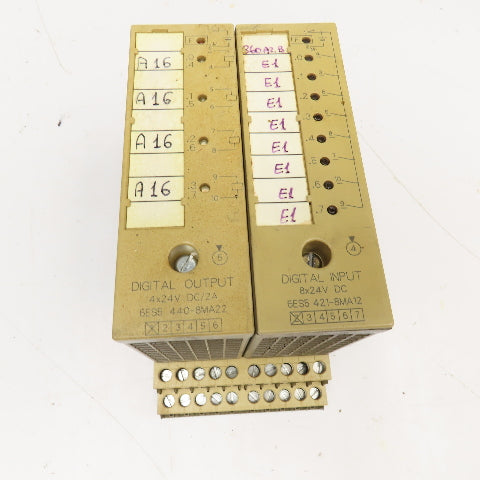Siemens 6ES5 440-8MA22 6ES5-421-8MA12 Digital I/O Modules 24VDC
