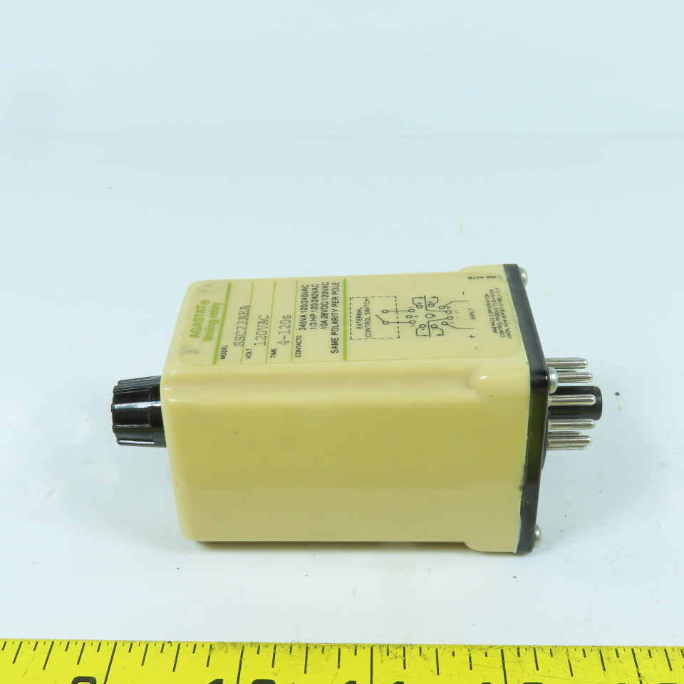 Agastat SSC22AEA Timing Relay 4-120 Seconds 120VAC 11-Pin