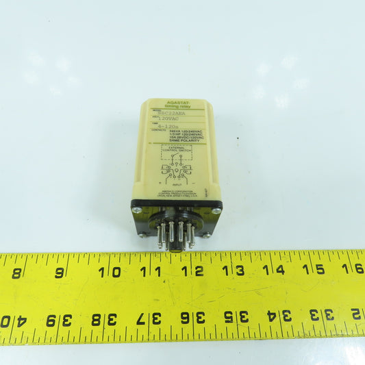 Agastat SSC22AEA Timing Relay 4-120 Seconds 120VAC 11-Pin (No Knob)