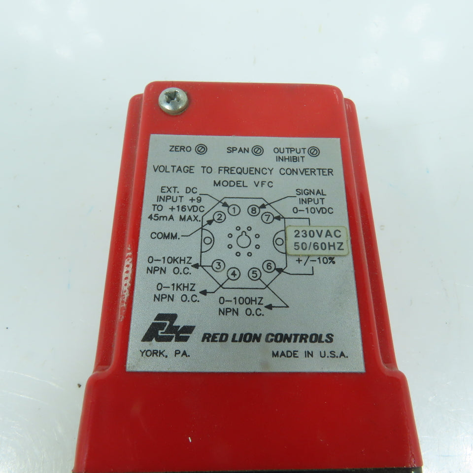 Red Lion VFC Voltage To Frequency Converter Relay 230VAC 8-Pin
