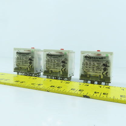 Magnecraft 784XDXM4L 250V AC General Purpose Relay 120V AC Coil Lot Of 3