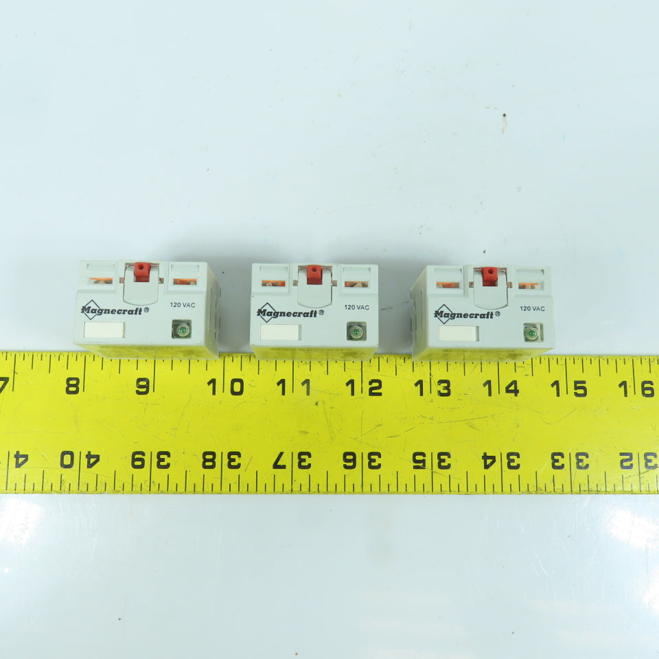Magnecraft 784XDXM4L 250V AC General Purpose Relay 120V AC Coil Lot Of 3