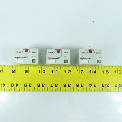 Magnecraft 784XDXM4L 250V AC General Purpose Relay 120V AC Coil Lot Of 3