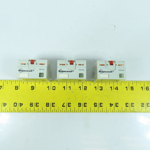 Magnecraft 784XDXM4L 250V AC General Purpose Relay 120V AC Coil Lot Of 3