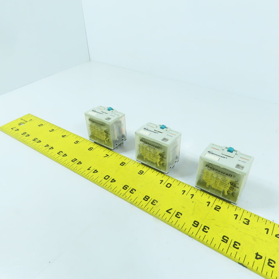 Magnecraft 784XDXM4L 250V AC General Purpose Relay 24V DC Coil Lot Of 3