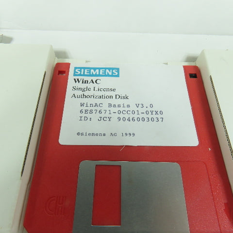 Siemens 6ES7 671-0CC01-0YX0 WinAC Basis V3.0 Incl.SP1 Software & Single License
