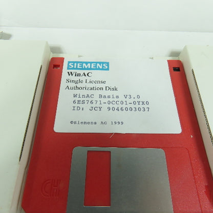 Siemens 6ES7 671-0CC01-0YX0 WinAC Basis V3.0 Incl.SP1 Software & Single License