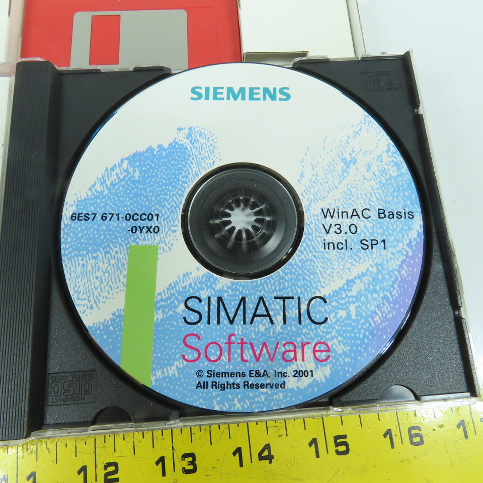 Siemens 6ES7 671-0CC01-0YX0 WinAC Basis V3.0 Incl.SP1 Software & Single License