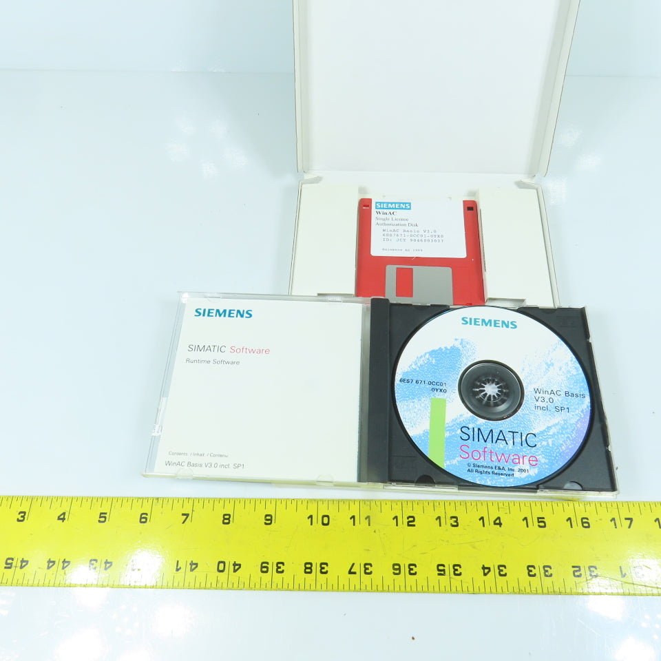 Siemens 6ES7 671-0CC01-0YX0 WinAC Basis V3.0 Incl.SP1 Software & Single License