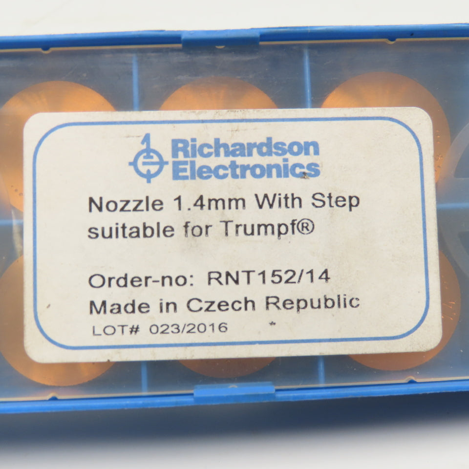 Richardson Electronics RNT152/14 1.4mm Nozzle With Step Lot Of 10