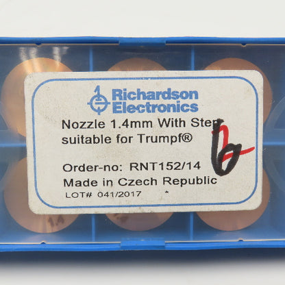Richardson Electronics RNT152/14 1.4mm Nozzle With Step Lot Of 8