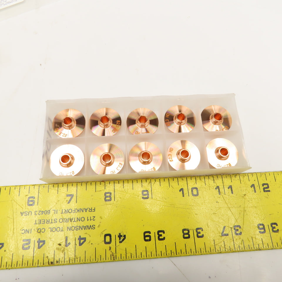 Hypertherm TR301-6933X Centricut TR Nozzle HD 2.3mm Lot Of 10