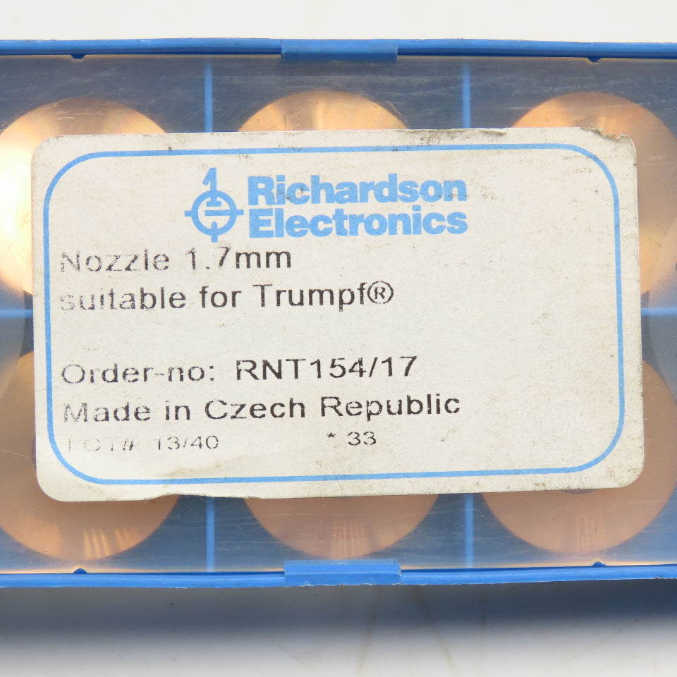Richardson Electronics RNT154/17 Nozzle 1.7mm Lot Of 10