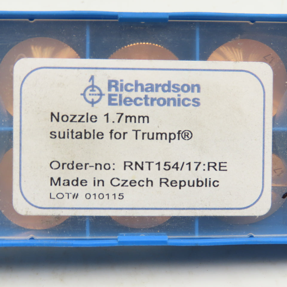 Richardson Electronics RNT154/17:RE Nozzle 1.7mm Lot Of 10