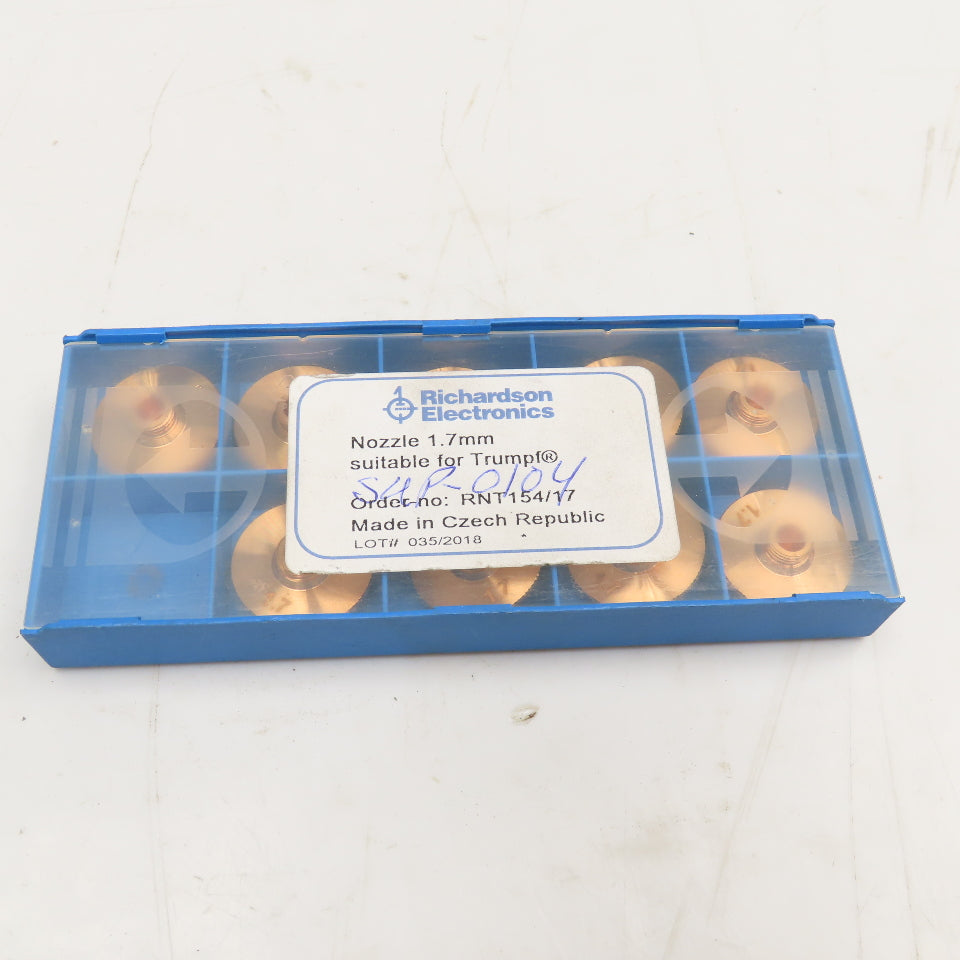 Richardson Electronics RNT154/17 Nozzle 1.7mm Lot Of 9