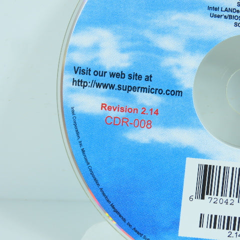 Supermicro CDR-008 SuperServer Device Drive For Windows Platform Revision 2.14