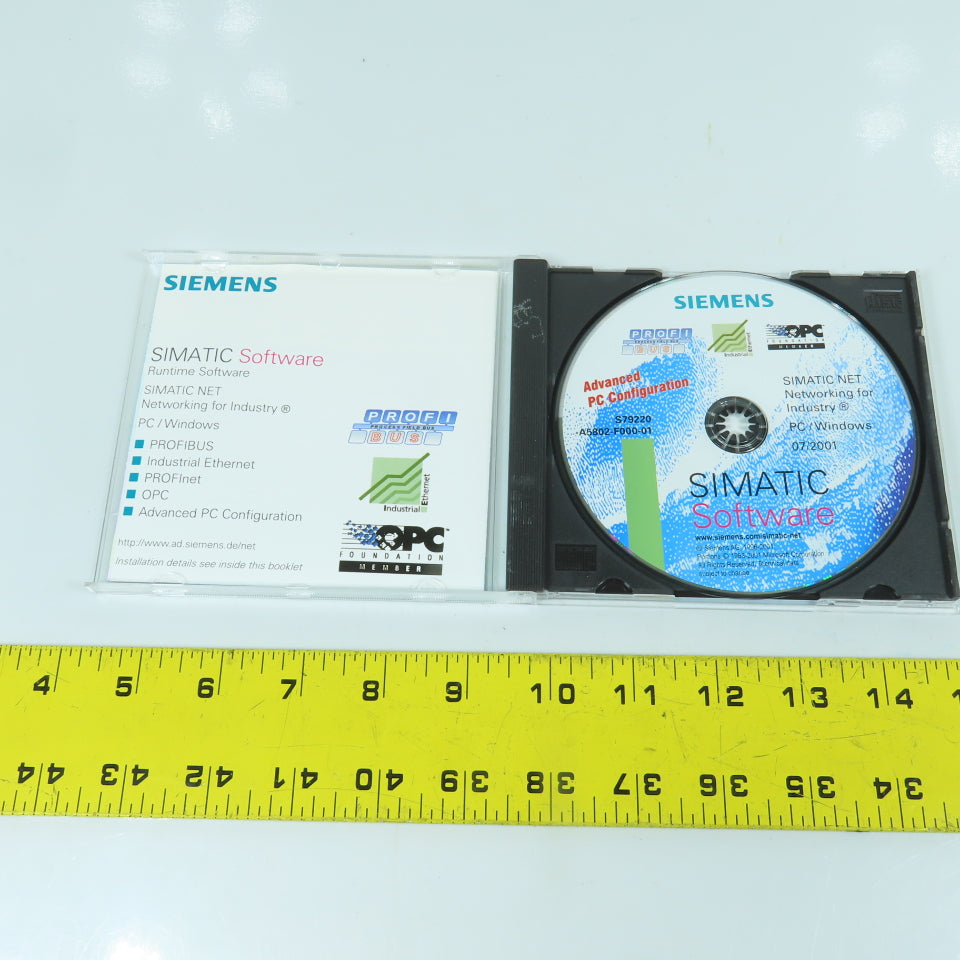 Siemens S79220 A5802-F000-01 Simatic Software Networking For Industry PC/Windows