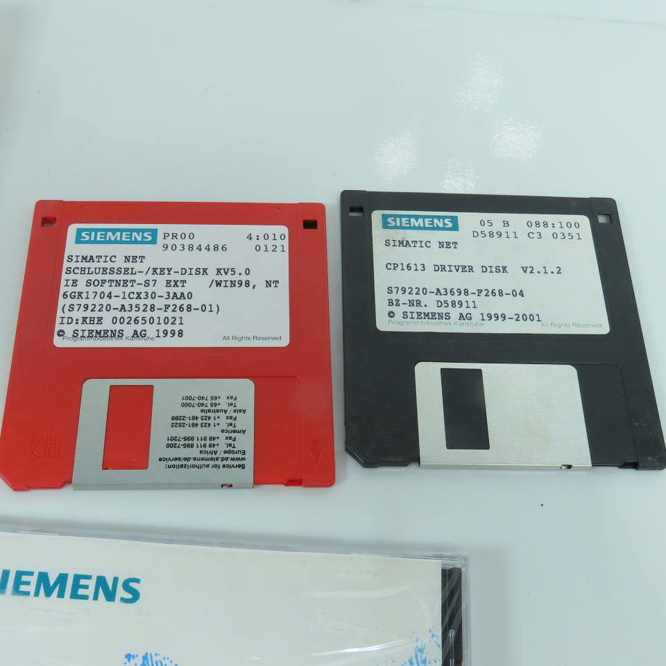 Siemens S79220-A3472-F000-01 Simatic Net Communication W/ Driver & Key Disc