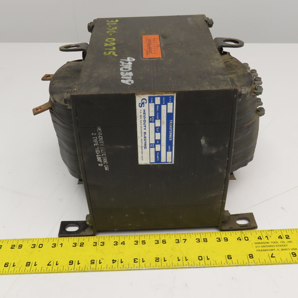 Hevi Duty 2237052T00 SMTR 190-460V Pri 5.0kVa 115V Sec 1Ph 50/60Hz Transformer