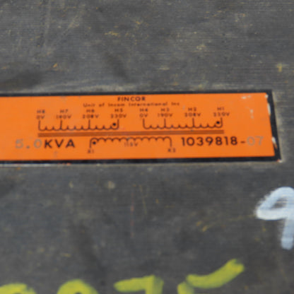 Hevi Duty 2237052T00 SMTR 190-460V Pri 5.0kVa 115V Sec 1Ph 50/60Hz Transformer
