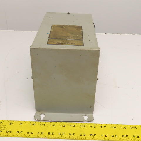 Powertran PT102-2K 240/480V Pri 2kVa 120/240V Sec 1Ph Transformer