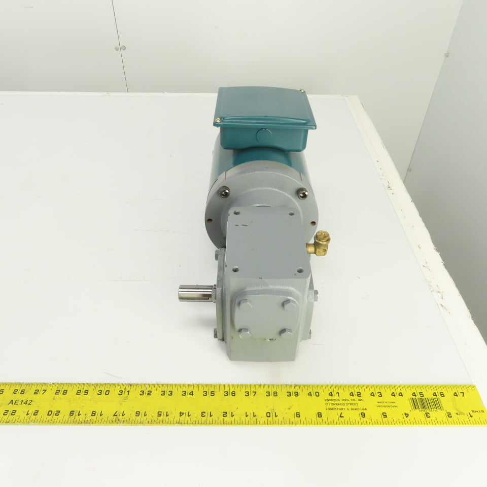 Cleveland ICHS 20:1 Ratio Right Hand Gear Reducer 86RPM 1/2HP 3PH Reliance Motor
