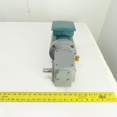 Cleveland ICHS 20:1 Ratio Right Hand Gear Reducer 86RPM 1/2HP 3PH Reliance Motor