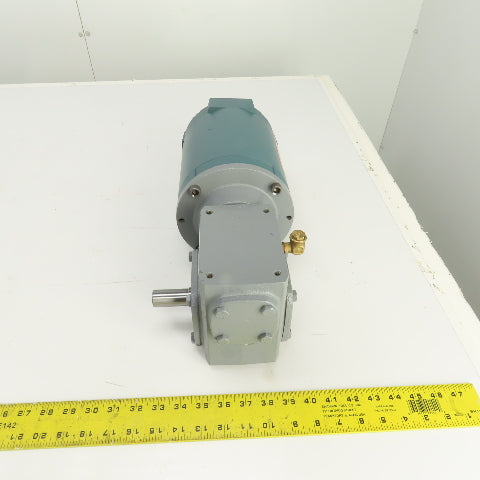 Cleveland ICHS 20:1 Ratio Right Hand Gear Reducer 86RPM 1/2HP 3PH Reliance Motor