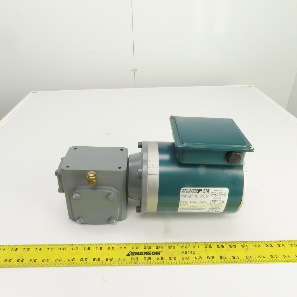 Cleveland ICHS 20:1 Ratio Right Hand Gear Reducer 86RPM 1/3HP 3PH Reliance Motor
