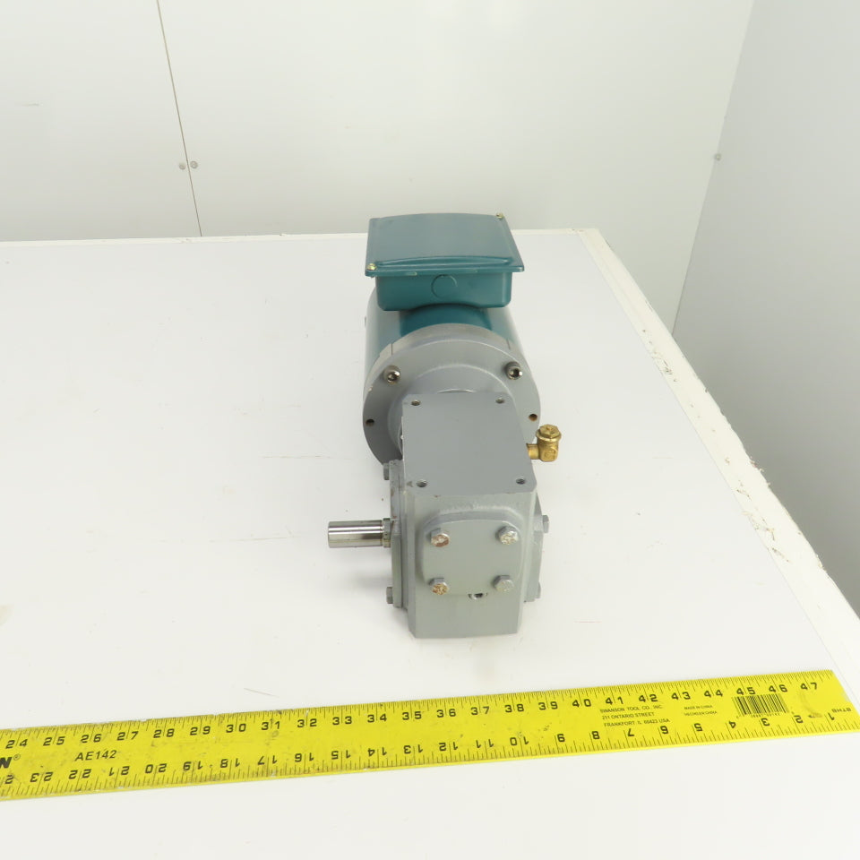 Cleveland ICHS 20:1 Ratio Right Hand Gear Reducer 86RPM 1/3HP 3PH Reliance Motor