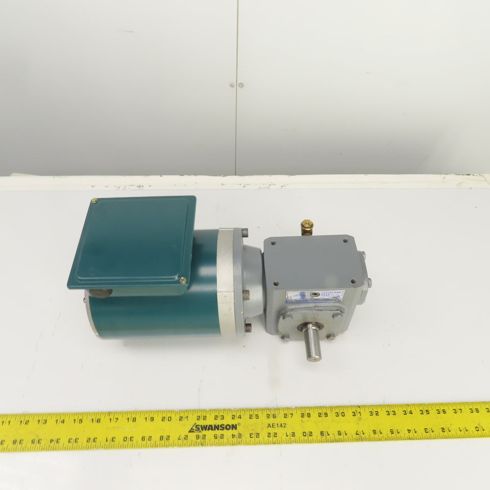 Cleveland ICHS 20:1 Ratio Right Hand Gear Reducer 86RPM 1/3HP 3PH Reliance Motor