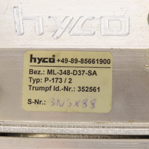 Hyco ML-348-D37-SA P-173/2 Diaphragm Vacuum Pump 230/460V 0.43kW Trumpf 352561