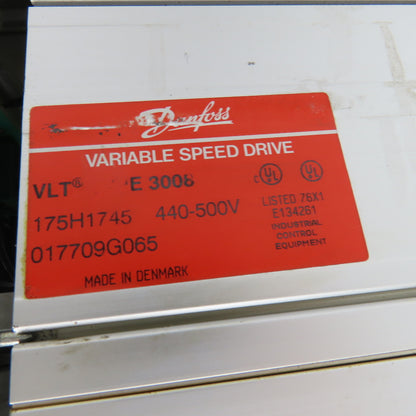 Danfoss 175H1745 VLT Type 3008 440-500V Variable Speed Drive VFD