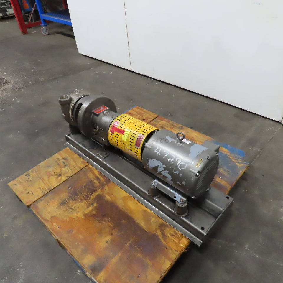 Gusher P2X2.5-7SEHCBM4B 15HP Horizontal Centrifugal Pump 3PH 106GPM 197 FT Head