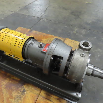 Gusher P2X2.5-7SEHCBM4B 15HP Horizontal Centrifugal Pump 3PH 106GPM 197 FT Head
