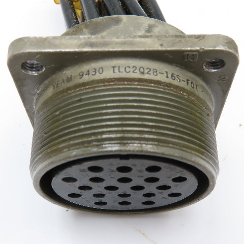 Veam TLC2Q28-16S-F01 28-16 20 Position Circular Connector Male/Female Set