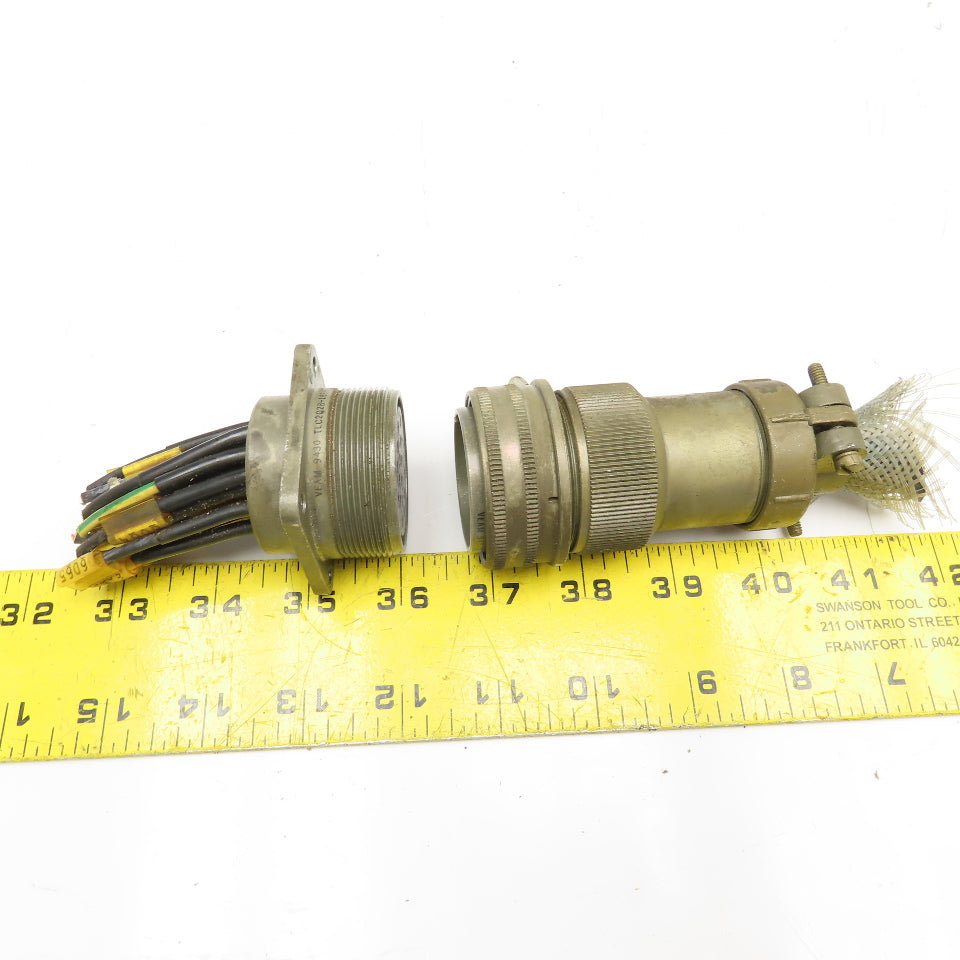 Veam TLC2Q28-16S-F01 28-16 20 Position Circular Connector Male/Female Set