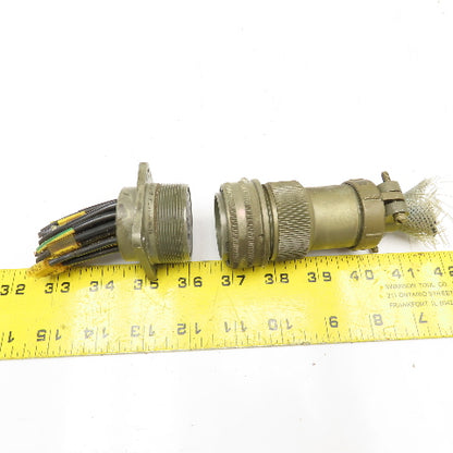 Veam TLC2Q28-16S-F01 28-16 20 Position Circular Connector Male/Female Set
