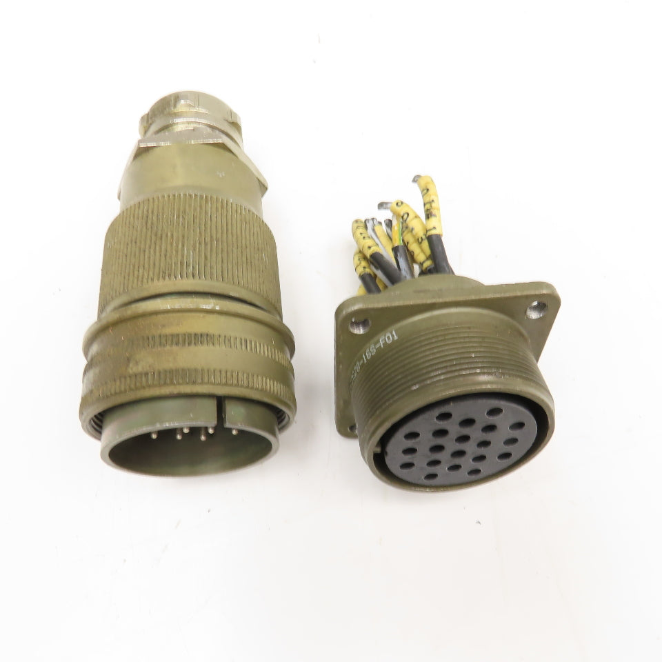 Veam TLC2Q28-16S-F01 28-16 20 Position Circular Connector Male/Female Set