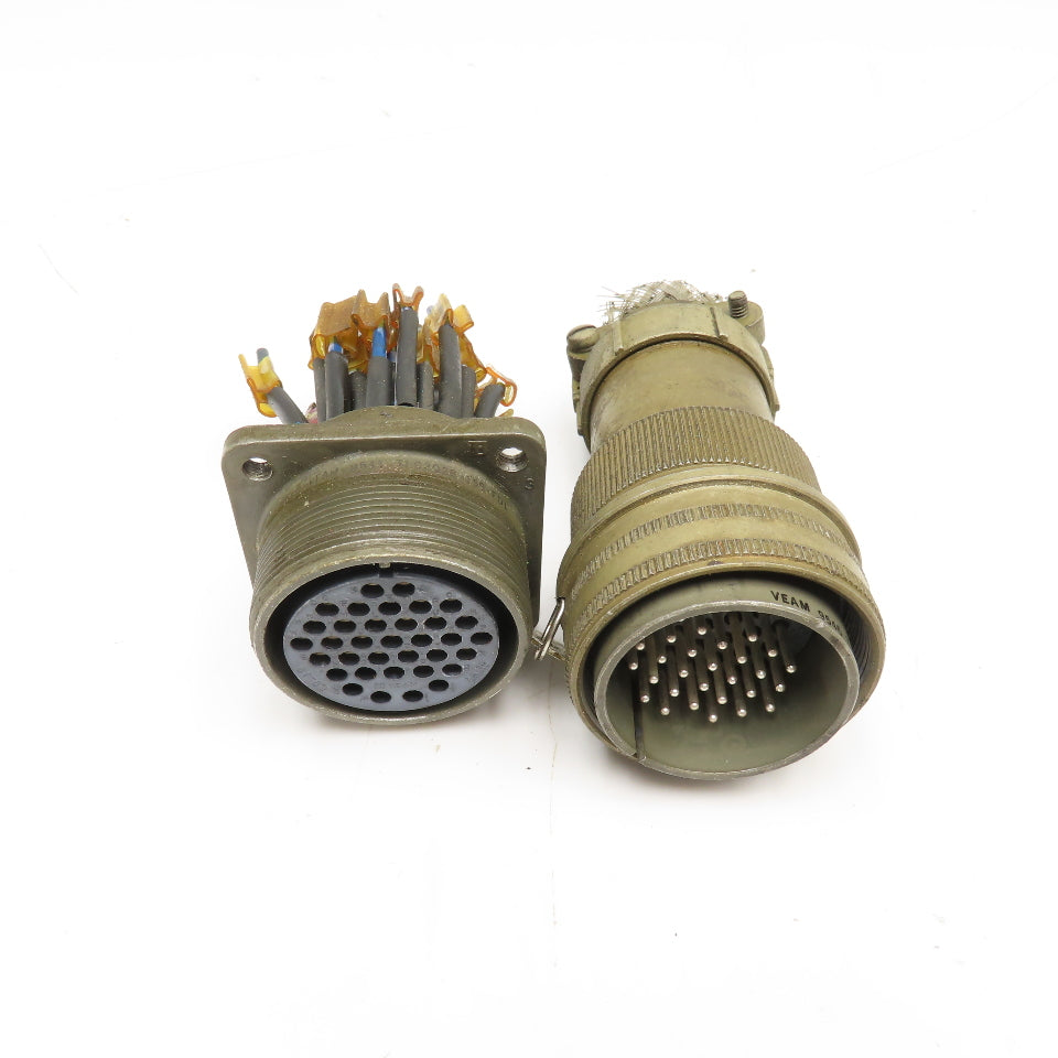 Veam TLC2Q28-15S-F01 28-15 35 Position Circular Connector Male/Female Set