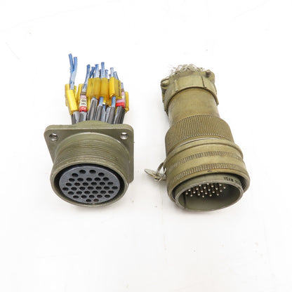 Veam TLC2Q28-15S-F01 28-15 35 Position Circular Connector Male/Female Set