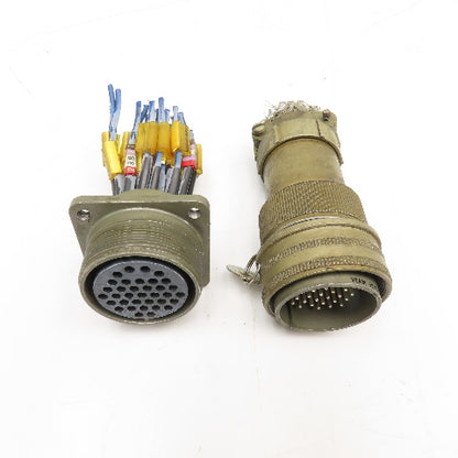 Veam TLC2Q28-15S-F01 28-15 35 Position Circular Connector Male/Female Set