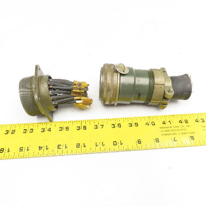 Veam TLC2Q36A-22S-F01 36A-22 22 Position Circular Connector Male/Female Set