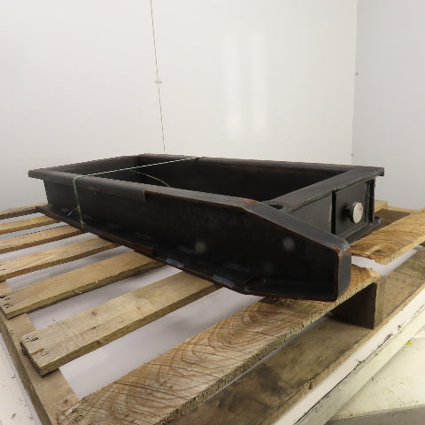 42" x 5-3/4" Pipe Shaft Mounted 1-3/8" Pin Style Telehandler Pallet Forks Set/2