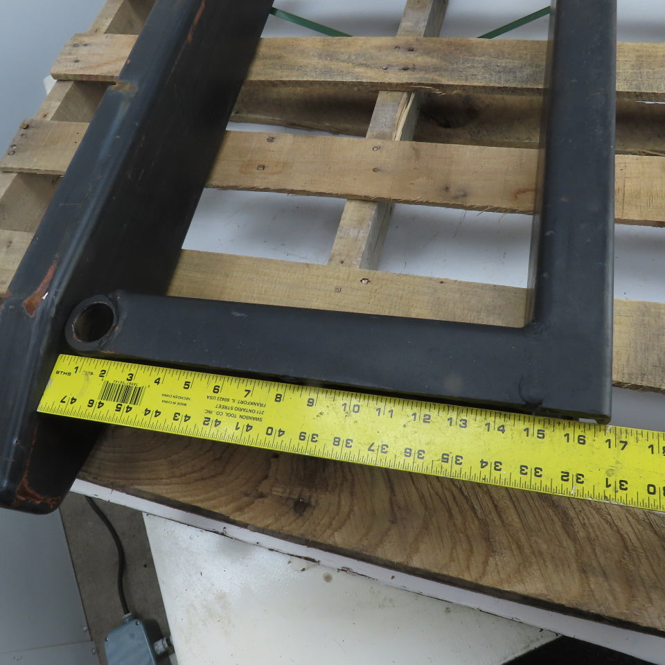 42" x 5-3/4" Pipe Shaft Mounted 1-3/8" Pin Style Telehandler Pallet Forks Set/2