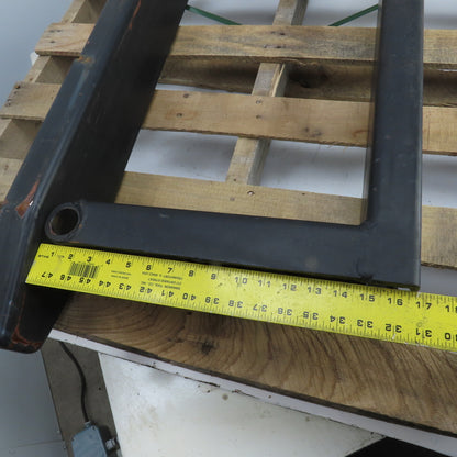 42" x 5-3/4" Pipe Shaft Mounted 1-3/8" Pin Style Telehandler Pallet Forks Set/2