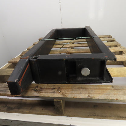 42" x 5-3/4" Pipe Shaft Mounted 1-3/8" Pin Style Telehandler Pallet Forks Set/2