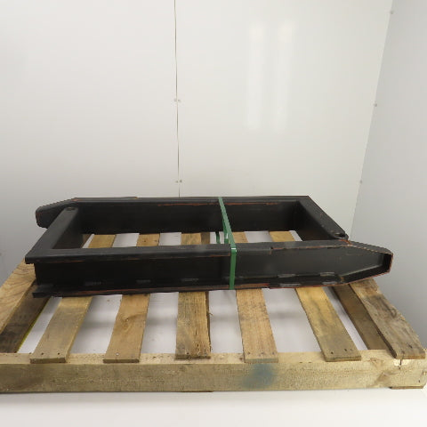 42" x 5-3/4" Pipe Shaft Mounted 1-3/8" Pin Style Telehandler Pallet Forks Set/2